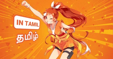 Crunchyroll Tamil dubbed anime list