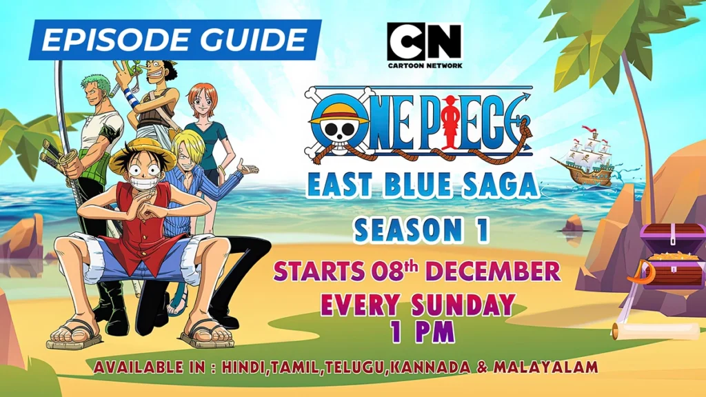 One Piece East Blue Saga on Cartoon Network India