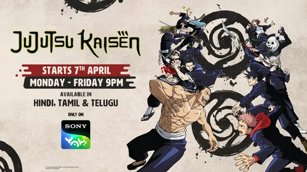 Jujutsu Kaisen on Sony Yay
