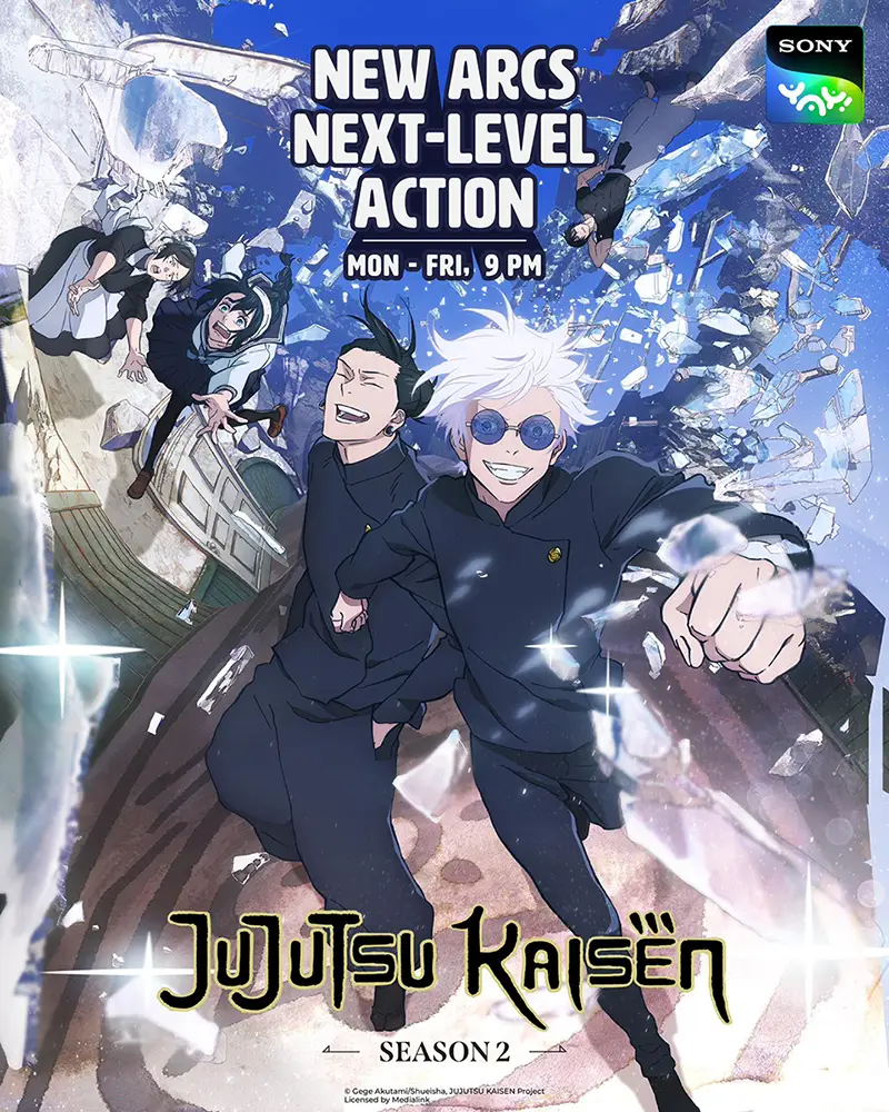 Jujutsu Kaisen on Sony YAY! - Season 2 (Official Poster)