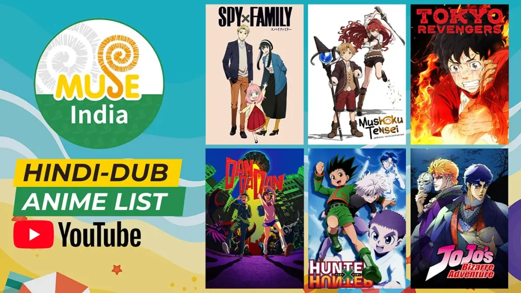 Muse India Hindi Dubbed Anime List