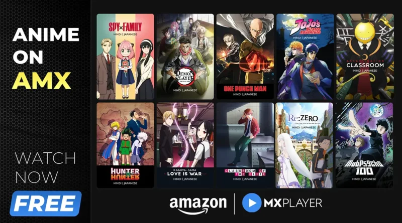 Anime on MX Player (Amazon MX) in Hindi Dubbed