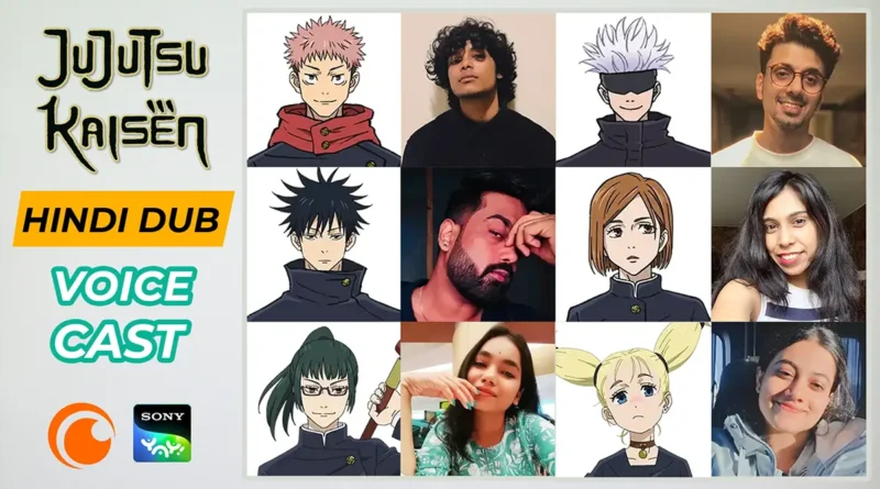 Jujutsu Kaisen Hindi Dubbing Artist and Voice Cast