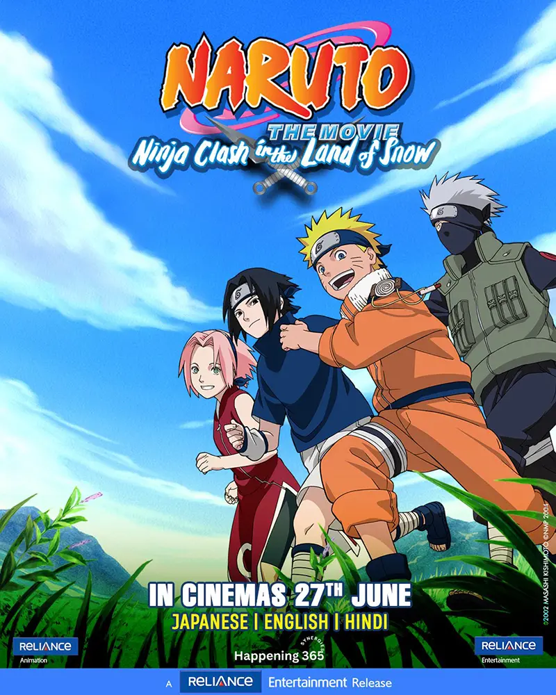 Naruto Ninja Clash in the Land of Snow Indian Poster - Reliance Entertainment