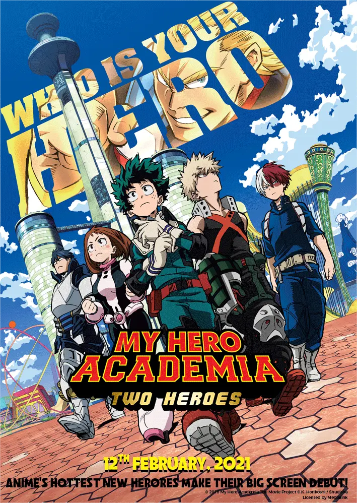 My Hero Academia: Two Heroes (2018) - Indian Poster - Releasing 12 Feb, 2021