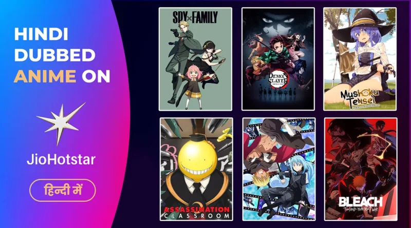 Hindi Dubbed Anime on JioHotstar