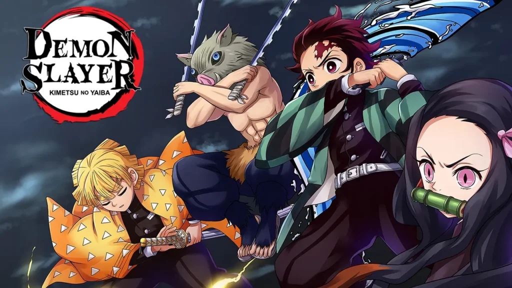 Demon Slayer in India Hindi, Tamil, Telugu dubs.