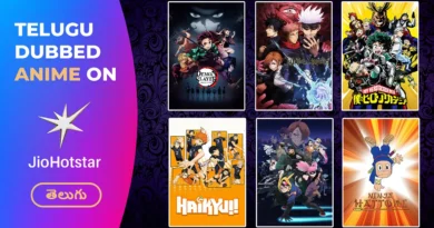JioHotstar Telugu Dubbed Anime List
