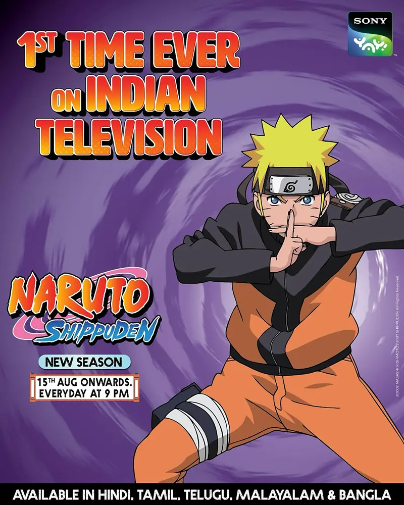 Naruto Shippuden Season 11 in Hindi, Tamil, Telugu, Malayalam and Bangla