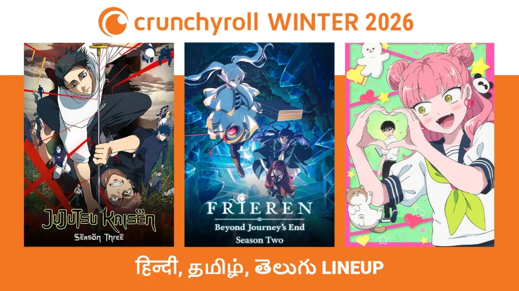 Crunchyroll Winter 2026 Hindi, Tamil, Telugu Dub Anime Lineup