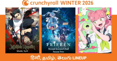 Crunchyroll Winter 2026 Hindi, Tamil, Telugu Dub Anime Lineup