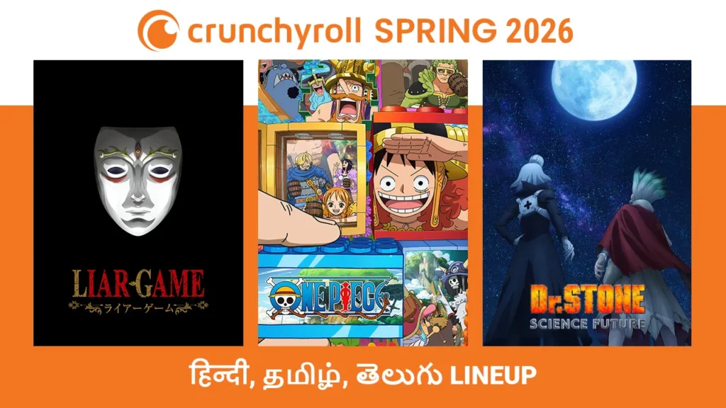 Crunchyroll Spring 2026 Hindi, Tamil, Telugu Dub Lineup