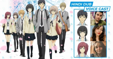 ReLIFE Hindi Dub Voice Cast (Crunchyroll)