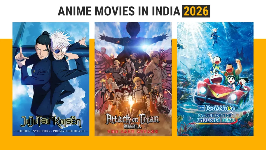 Anime Movies released in India in 2026