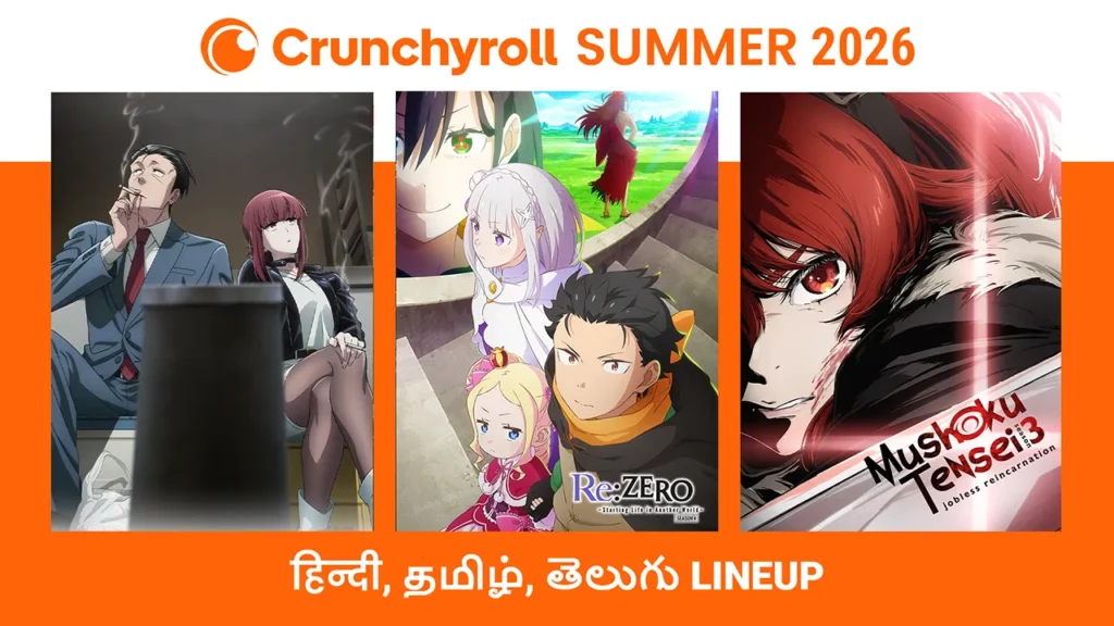 Crunchyroll Summer 2026 Hindi, Tamil, Telugu Lineup